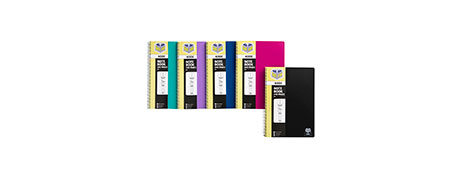 SPIRAX KODE A4 NOTEBOOKS - ASSORTED COLOURS, 240 PAGES