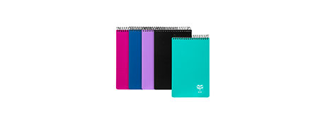 SPIRAX KODE NOTEBOOKS - ASSORTED COLOURS, 200 PAGES, A5 SIZE
