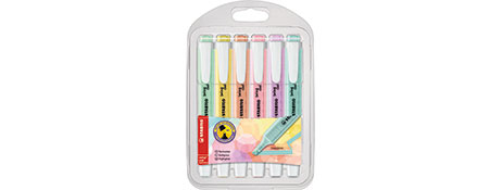 STABILO SWING COOL PASTEL HIGHLIGHTERS - ASSORTED COLOURS