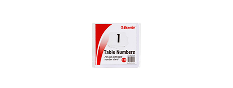 UNSPECIFIED MANUFACTURER DOUBLE SIDED TABLE NUMBER DISPLAY CARDS 1-10 FOR HOLDERS