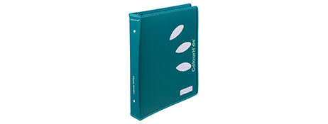COLOURHIDE TEAL GREEN RING BINDERS - DURABLE A4 FILING