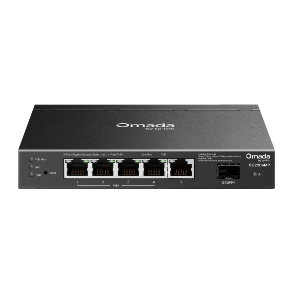 TP-LINK SG2206MP JETSTREAM 6-PORT GIGABIT MANAGED SWITCH