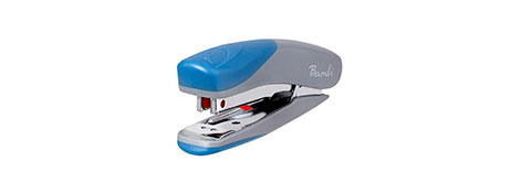 BAMBI ULTRA SLIM POCKET STAPLER - GREY/BLUE