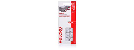 VELCRO BRAND HOOK & LOOP DOTS 16MM FOR SMOOTH SURFACES
