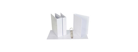 GENERIC/UNSPECIFIED MANUFACTURER WHITE POLYPROPYLENE 3-RING INSERT BINDERS FOR EASY FILING