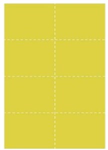 UNSPECIFIED MANUFACTURER YELLOW A4 PERFORATED PAPER FOR A7 INSERTS - OFFICE ESSENTIALS