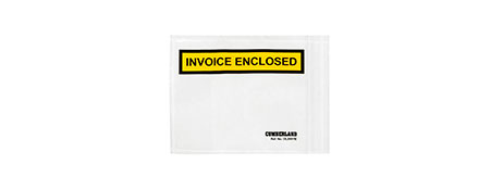 MARBIG YELLOW INVOICE ENCLOSED PACKAGING ENVELOPES 155X115MM